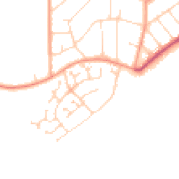 Daytime road noise heatmap for CO15 1BS