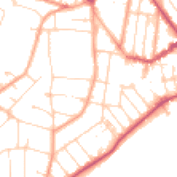 Daytime road noise heatmap for CO15 1BT