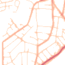 Daytime road noise heatmap for CO15 1BX