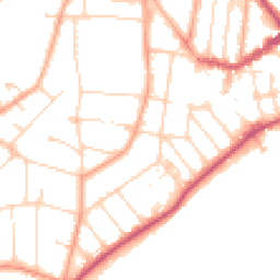 Daytime road noise heatmap for CO15 1DA