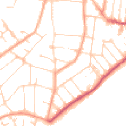 Daytime road noise heatmap for CO15 1DB