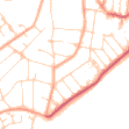 Daytime road noise heatmap for CO15 1DD