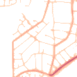 Daytime road noise heatmap for CO15 1DG