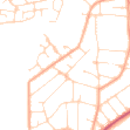 Daytime road noise heatmap for CO15 1DJ