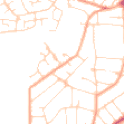 Daytime road noise heatmap for CO15 1DS