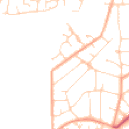 Daytime road noise heatmap for CO15 1DT