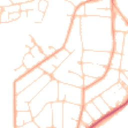 Daytime road noise heatmap for CO15 1DW
