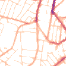 Daytime road noise heatmap for CO15 1HP