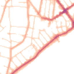 Daytime road noise heatmap for CO15 1JS
