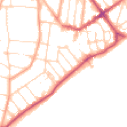 Daytime road noise heatmap for CO15 1JU