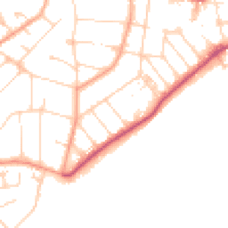 Daytime road noise heatmap for CO15 1LR