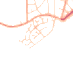 Daytime road noise heatmap for CO15 1NE