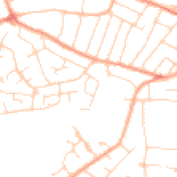 Daytime road noise heatmap for CO15 2AJ