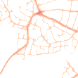 Daytime road noise heatmap for CO15 2DE