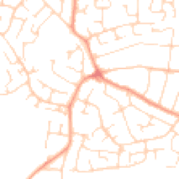 Daytime road noise heatmap for CO15 2DJ