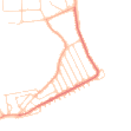 Daytime road noise heatmap for CO15 2EN