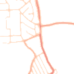 Daytime road noise heatmap for CO15 2NA