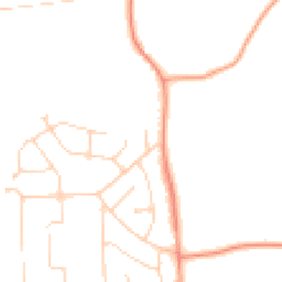 Daytime road noise heatmap for CO15 2PX