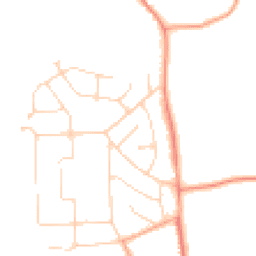 Daytime road noise heatmap for CO15 2PZ