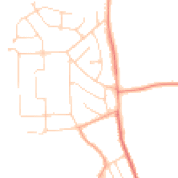 Daytime road noise heatmap for CO15 2RD
