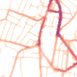 Daytime road noise heatmap for CO15 3AW