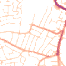 Daytime road noise heatmap for CO15 3EB
