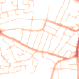 Daytime road noise heatmap for CO15 3EU