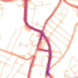 Daytime road noise heatmap for CO15 3LU