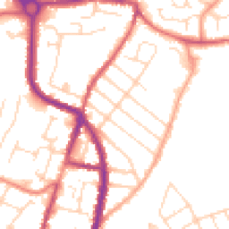 Daytime road noise heatmap for CO15 3PF