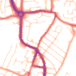 Daytime road noise heatmap for CO15 3PG