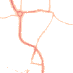 Night-time road noise heatmap for CO15 3PG
