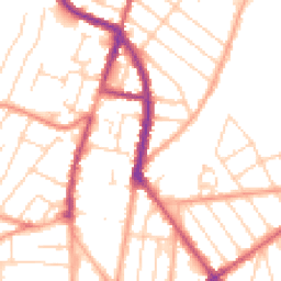 Daytime road noise heatmap for CO15 3PT