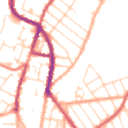 Daytime road noise heatmap for CO15 3PU