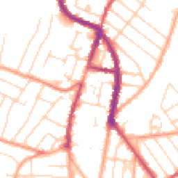 Daytime road noise heatmap for CO15 3QN