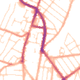 Daytime road noise heatmap for CO15 3QQ