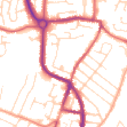Daytime road noise heatmap for CO15 3SJ