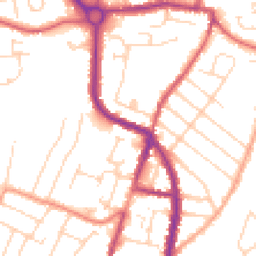 Daytime road noise heatmap for CO15 3SW