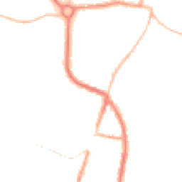 Night-time road noise heatmap for CO15 3SW