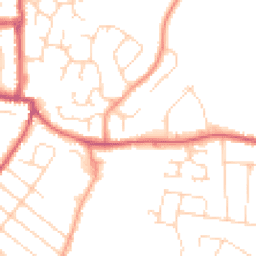 Daytime road noise heatmap for CO15 4AZ