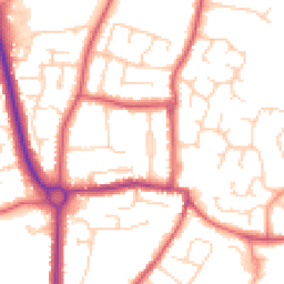 Daytime road noise heatmap for CO15 4DL