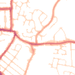 Daytime road noise heatmap for CO15 4LA