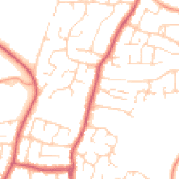 Daytime road noise heatmap for CO15 4NT