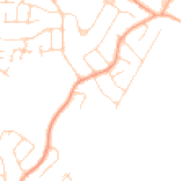 Daytime road noise heatmap for CO15 4NU
