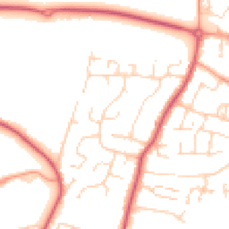 Daytime road noise heatmap for CO15 4UU