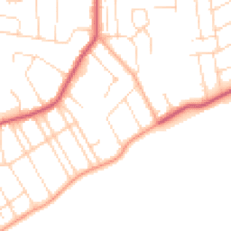 Daytime road noise heatmap for CO15 5AH
