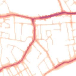 Daytime road noise heatmap for CO15 5AS