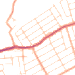 Daytime road noise heatmap for CO15 5DD