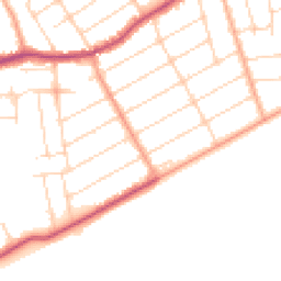 Daytime road noise heatmap for CO15 5EU