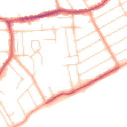 Daytime road noise heatmap for CO15 5HP