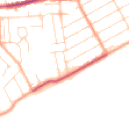 Daytime road noise heatmap for CO15 5HU